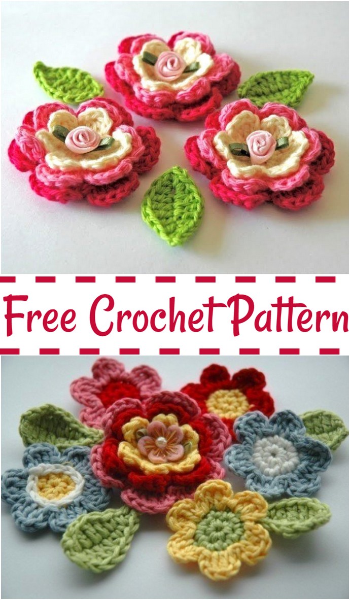 Blooming Crochet Flowers Pattern