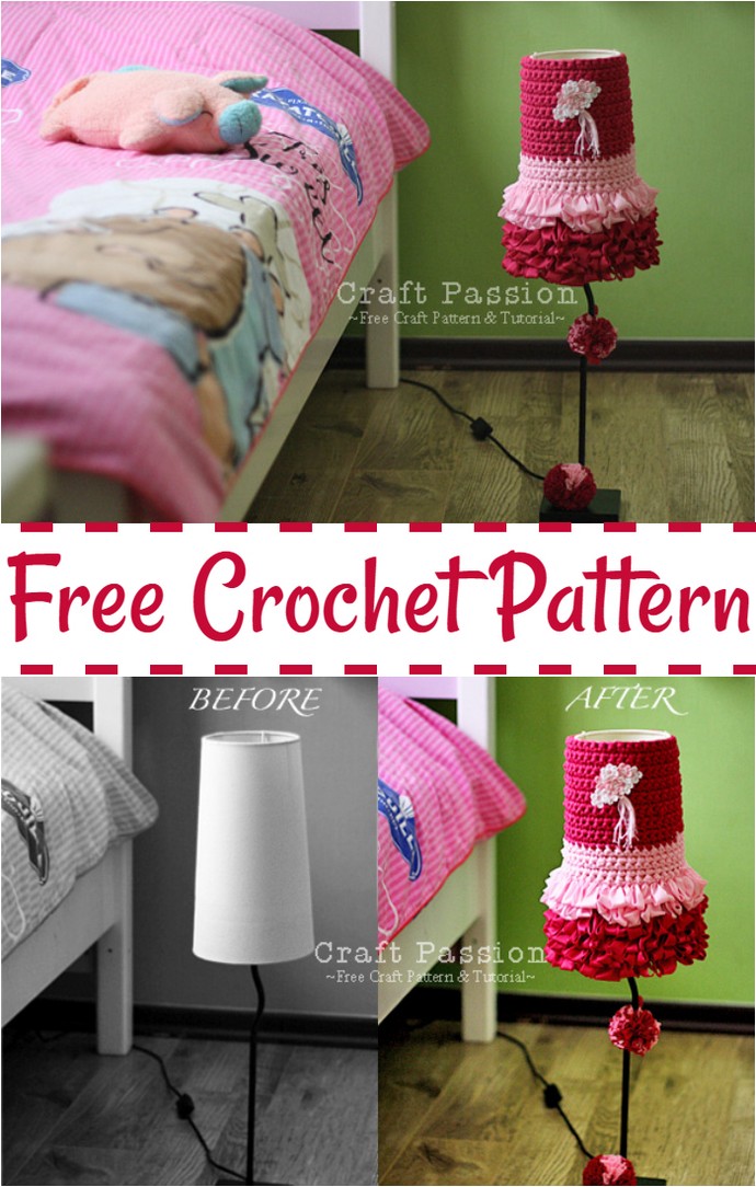 Dolly Lampshade Cover Crochet Pattern