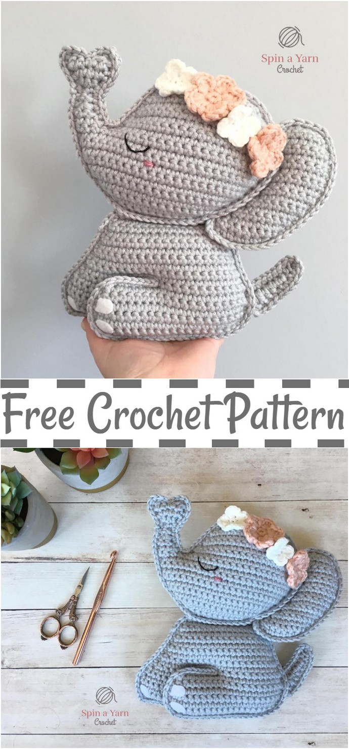 Elephant Amigurumi Free Crochet Pattern