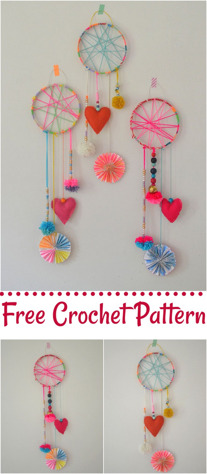 Free Crochet Dream Catchers Made By Kids