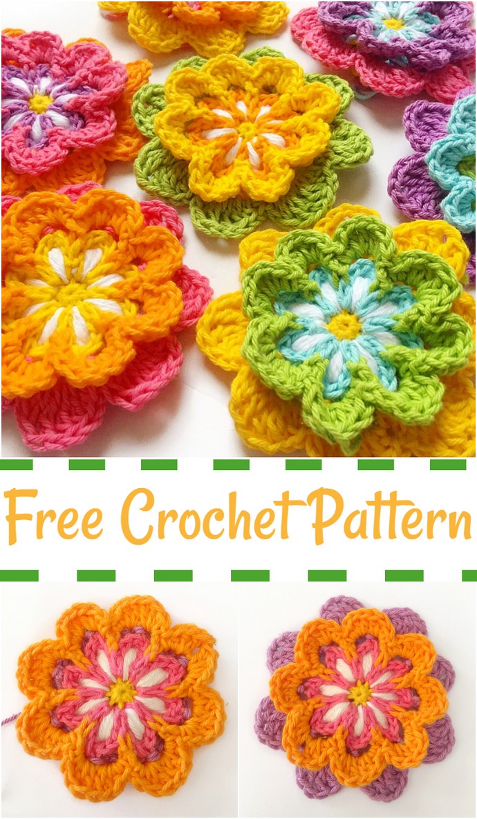 Free Crochet Flower Pattern