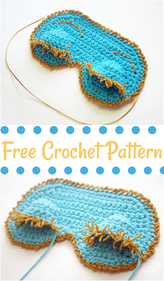 Free Crochet Holly Golightly Sleeping Mask