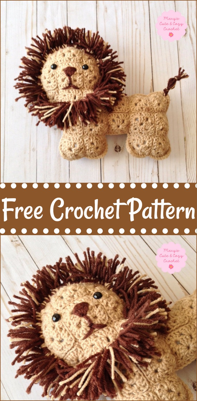 Free Crochet Leo The Lion