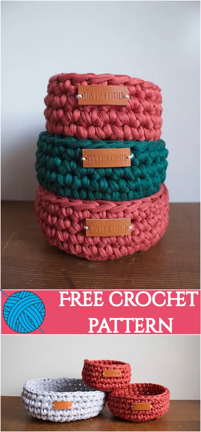 Free Crochet Nesting Basket Free Pattern