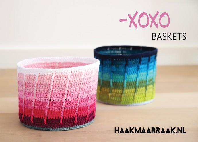 Free Crochet Pattern: Xoxo Baskets