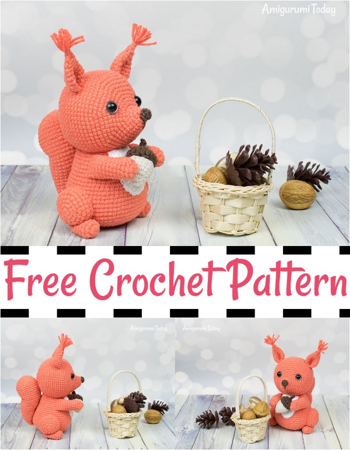 Free Squirrel Crochet Pattern By Amigurumi