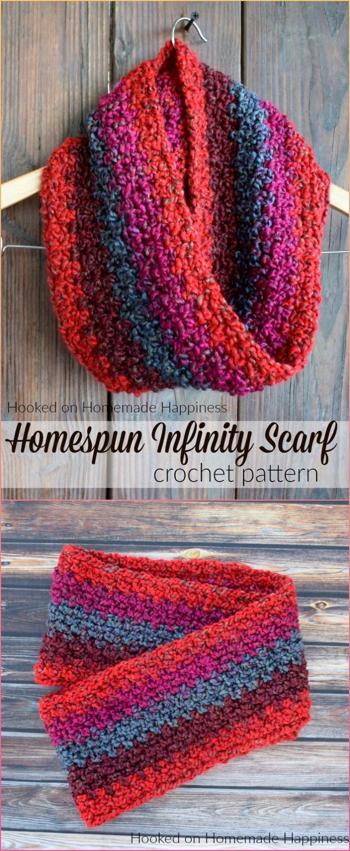 Homespun Free Crochet Scarf Pattern