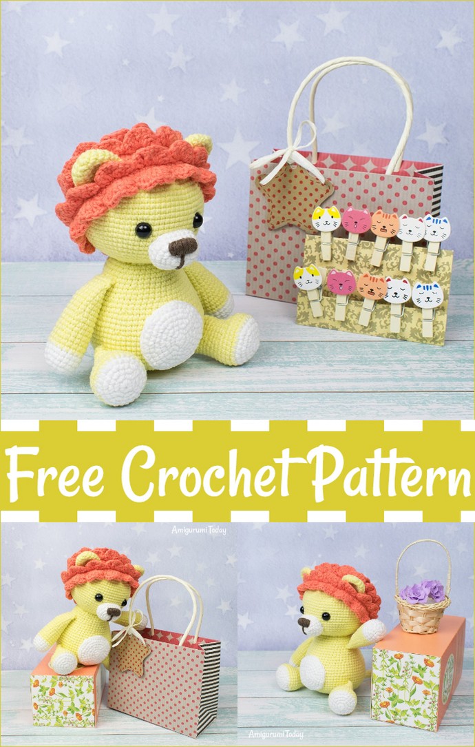 Leo The Lion Amigurumi Free Crochet Pattern