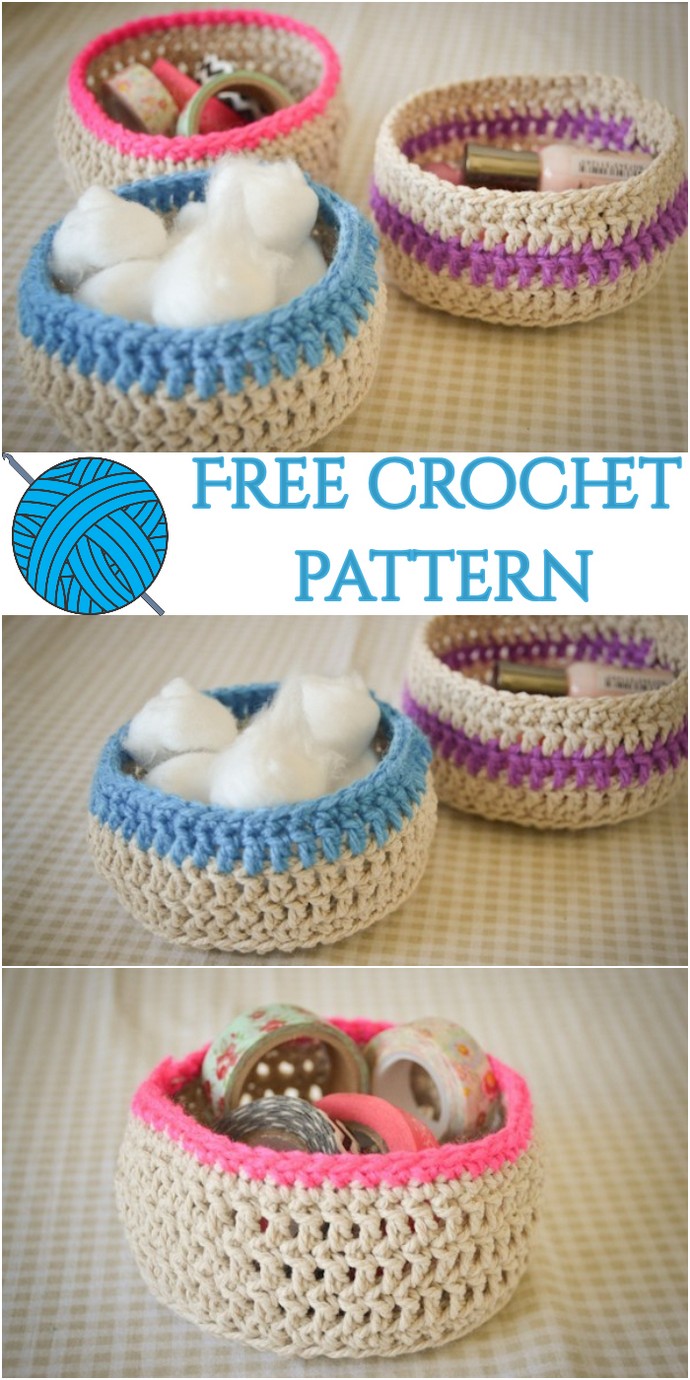 Loving Free Crochet Baskets