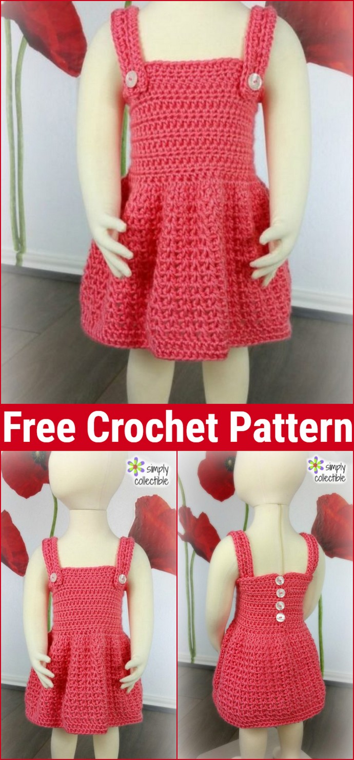 Reversible Crochet Baby Dress Pattern