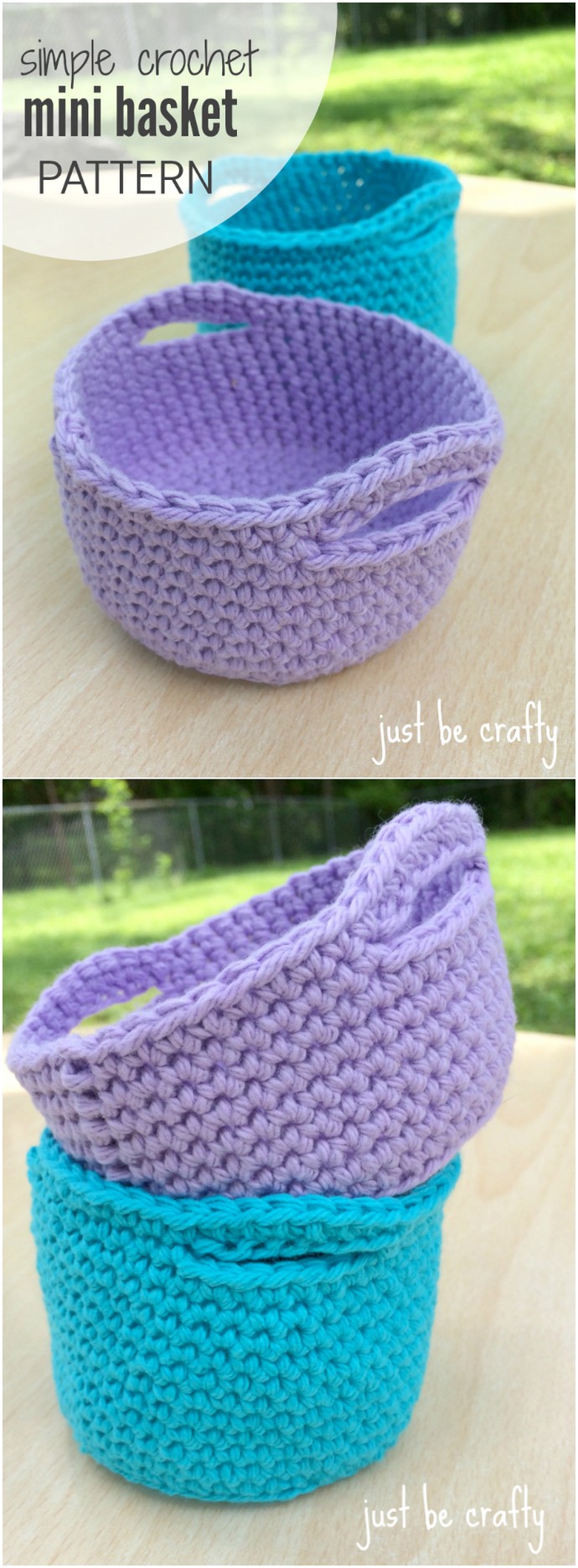 Simple Crochet Mini Basket Pattern