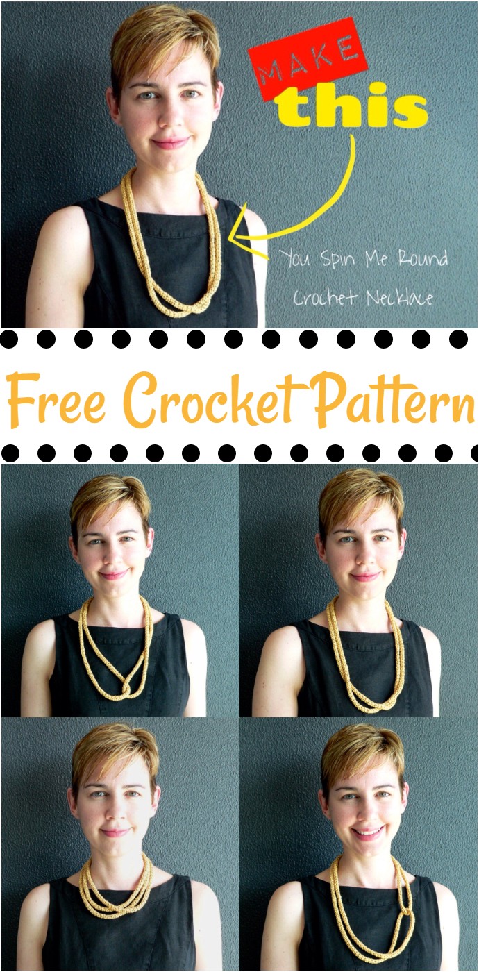 You Spin Me Round Necklace Free Crochet Pattern