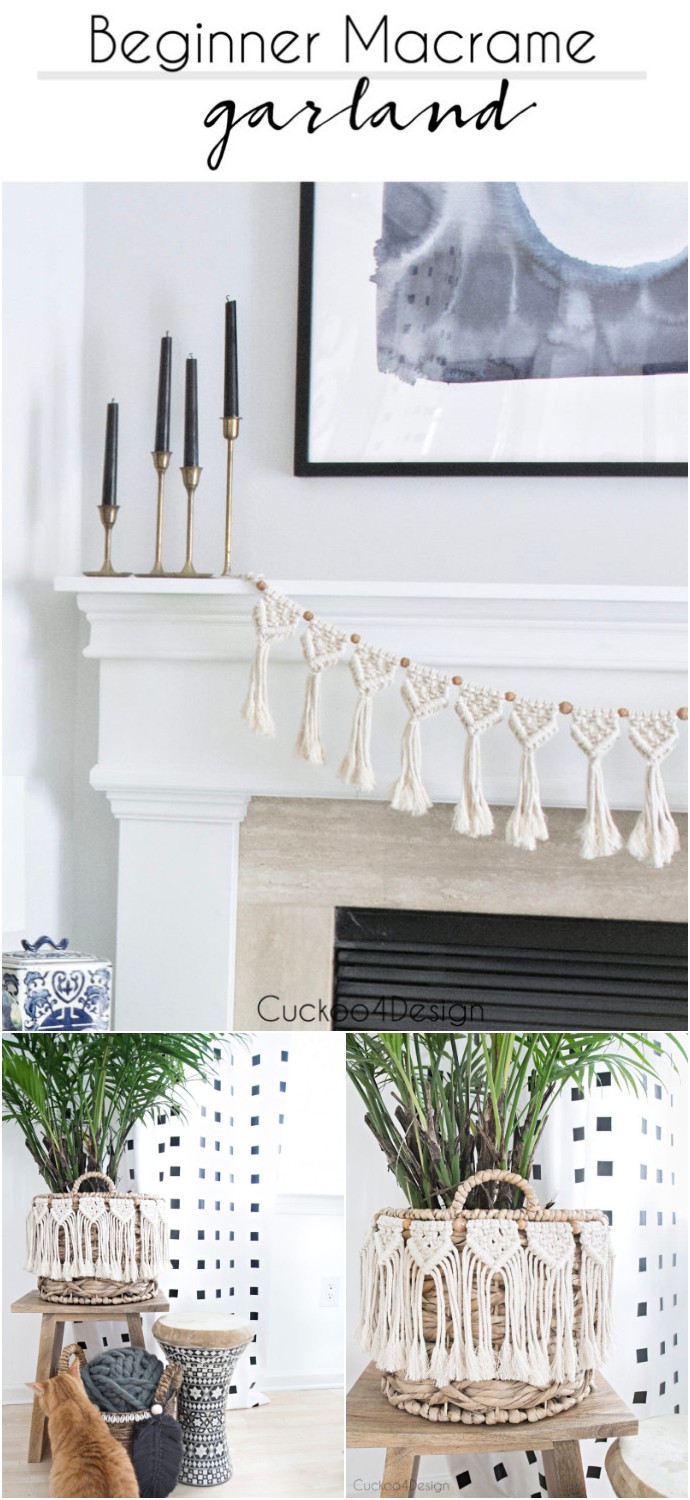 DIY Beginner Macrame Garland