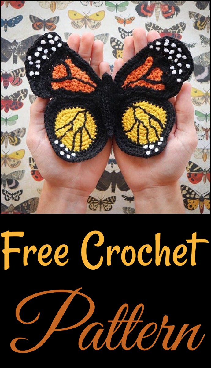 Free Crochet Butterfly For Granny Square New Skills