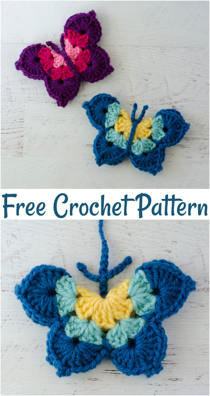 Free Crochet Butterfly Pattern