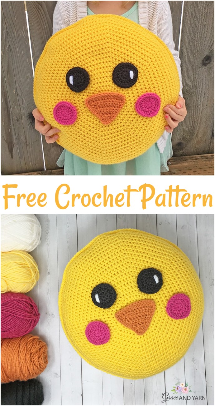 Free Crochet Chick Pillow Pattern