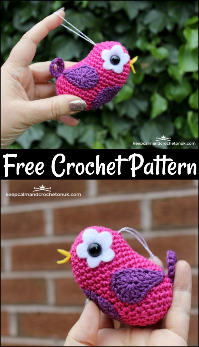 Free Crochet Pattern Little Kooky Bird