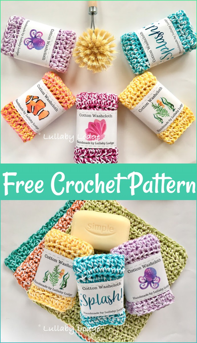 Free Pattern Crochet Washcloths