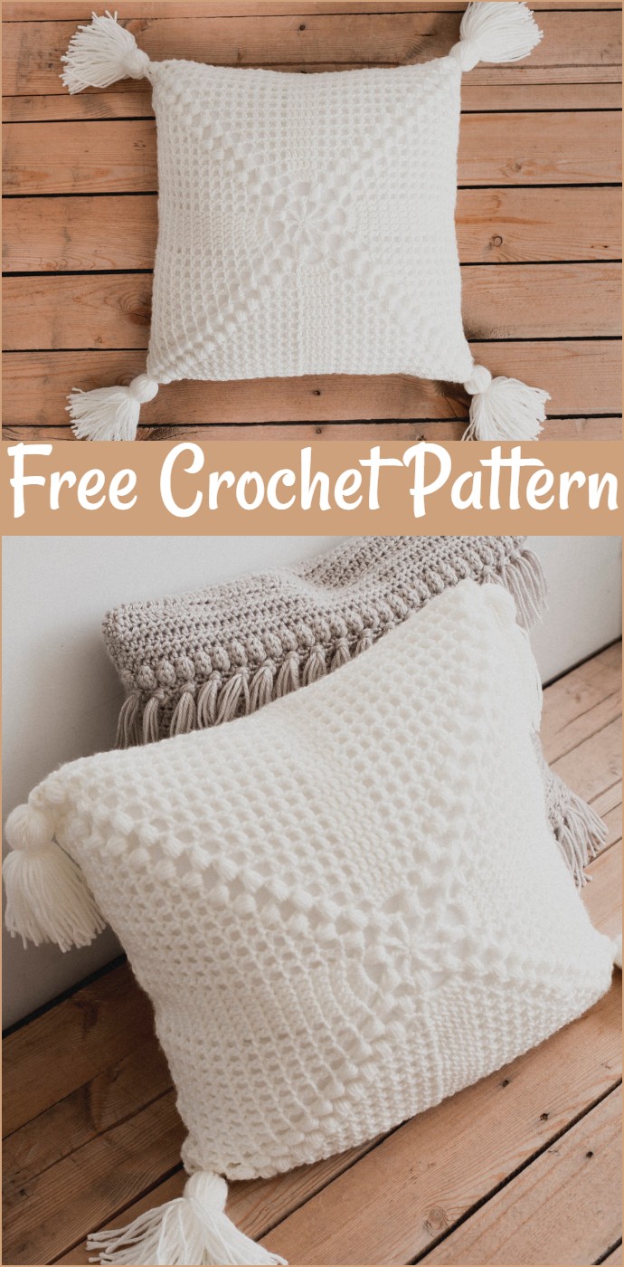 Free Pattern For The Crochet Cottage Pillow