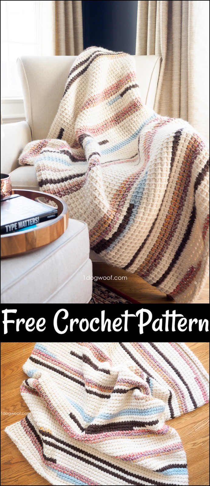 Free Tunisian Crochet Blanket Pattern