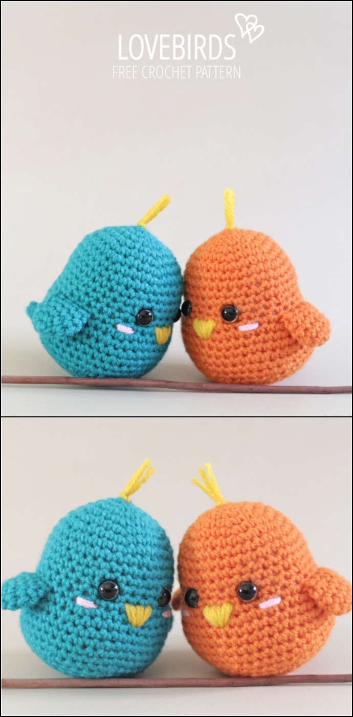 Lovebirds Free Crochet Amigurumi Pattern