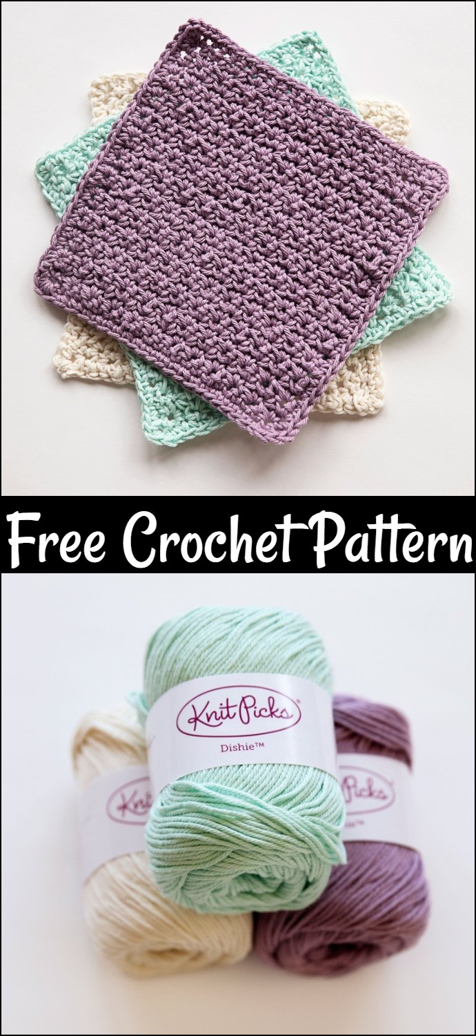 My Favourite Free Crochet Washcloth