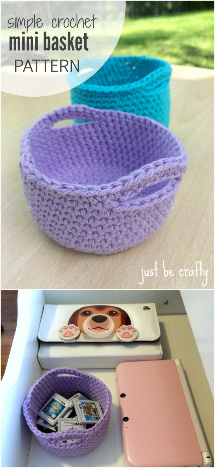 Simple Crochet Mini Basket Pattern