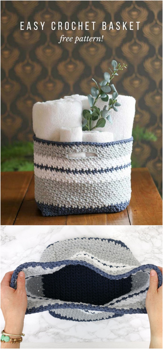 The Jacqueline Easy Crochet Basket Pattern