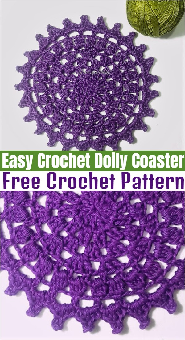 Easy Crochet Doily Coaster