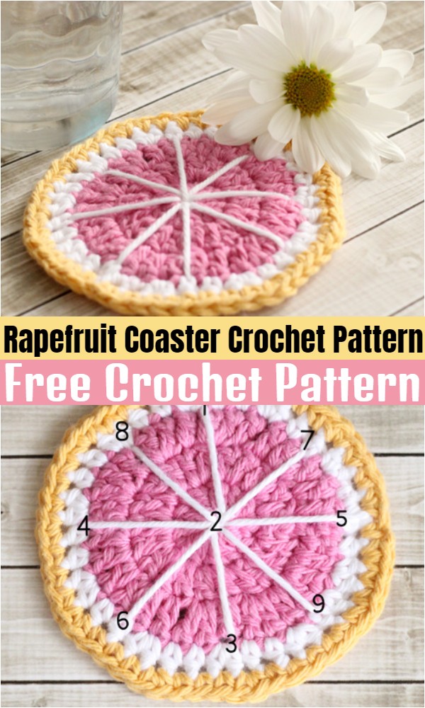 Rapefruit Coaster Crochet Pattern