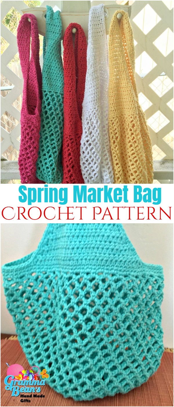 Spring Market Bag Crochet Pattern