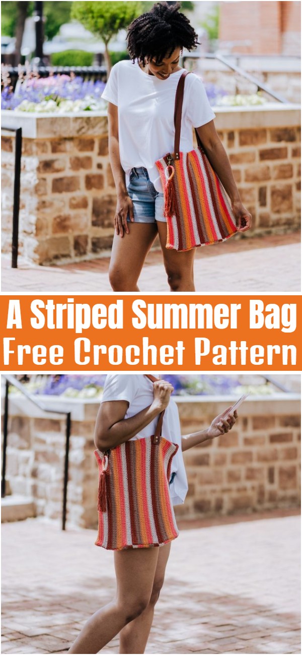 A Striped Summer Bag Free Crochet Pattern