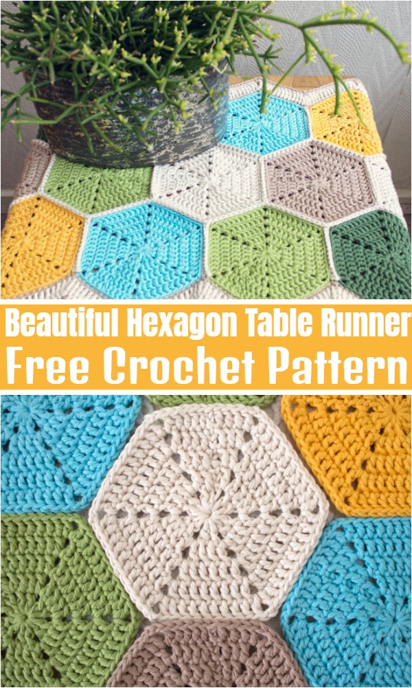 Crochet A Beautiful Hexagon Table Runner