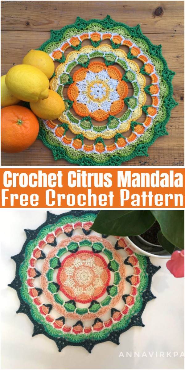 Crochet Citrus Mandala