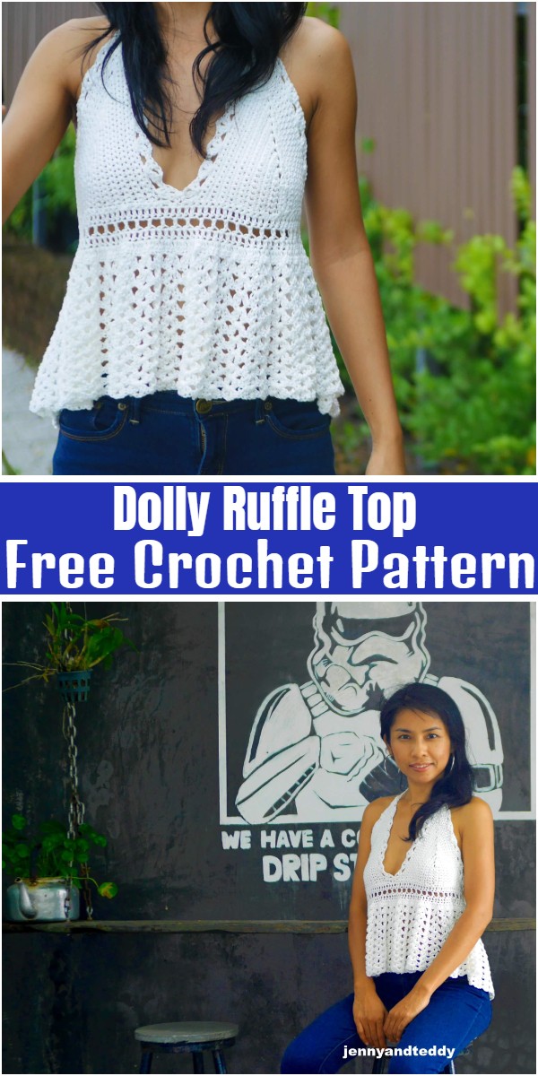 Dolly Ruffle Top Free Crochet Pattern