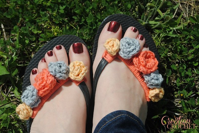 Flower Power Flip Flops