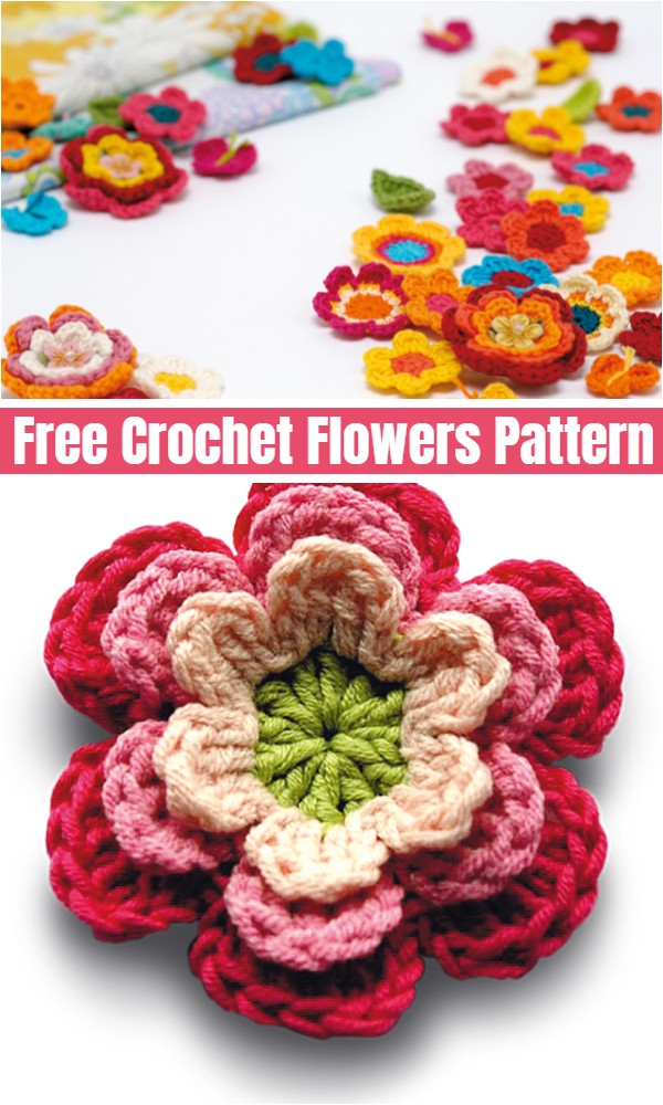 Free Crochet Flowers Pattern