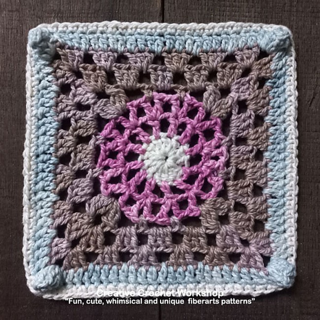 Hip Wheel Lace Granny Square