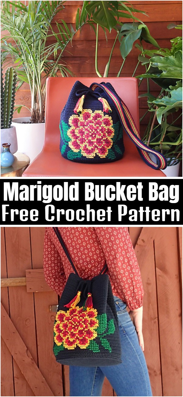 Marigold Bucket Bag Free Crochet Pattern