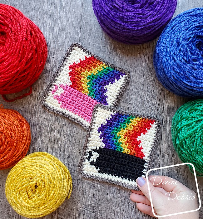 Rainbow Coffee Coaster