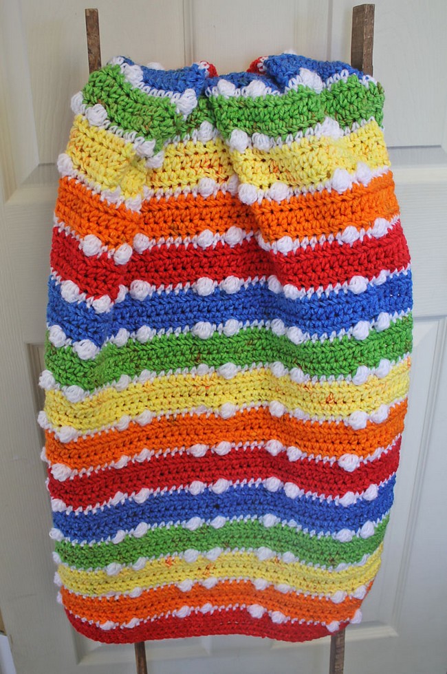 Rainbow Double Dot Blanket