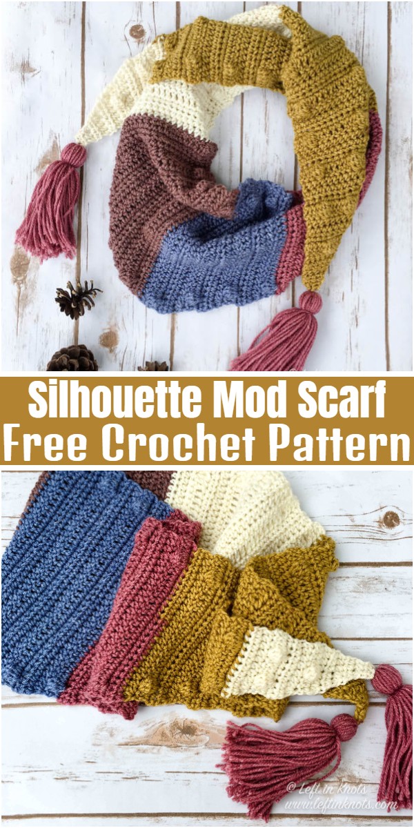 Silhouette Mod Scarf Free Crochet Pattern