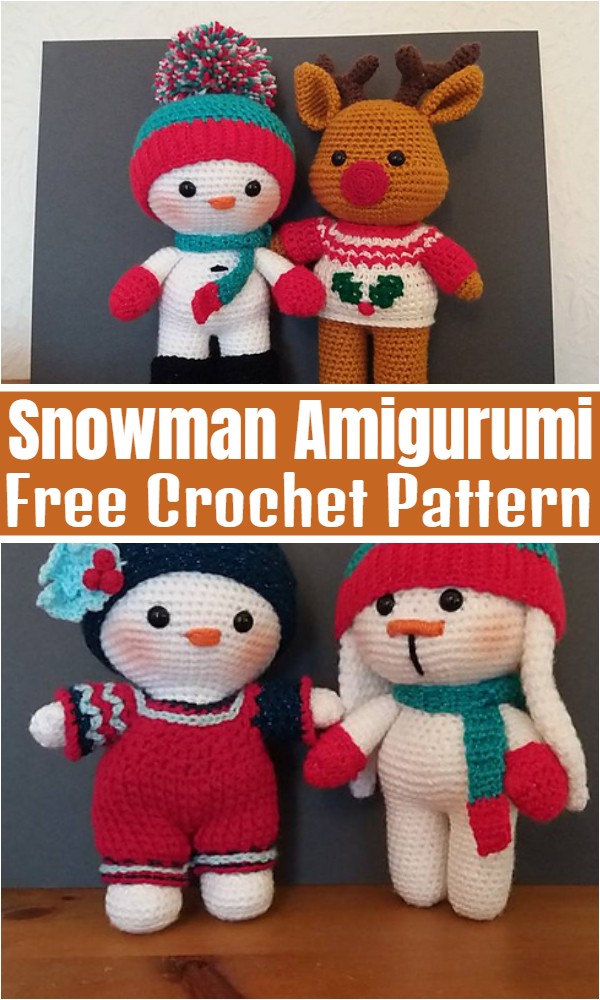 Snowman Amigurumi Free Crochet Pattern