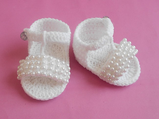 baby beaded flip flop sandal