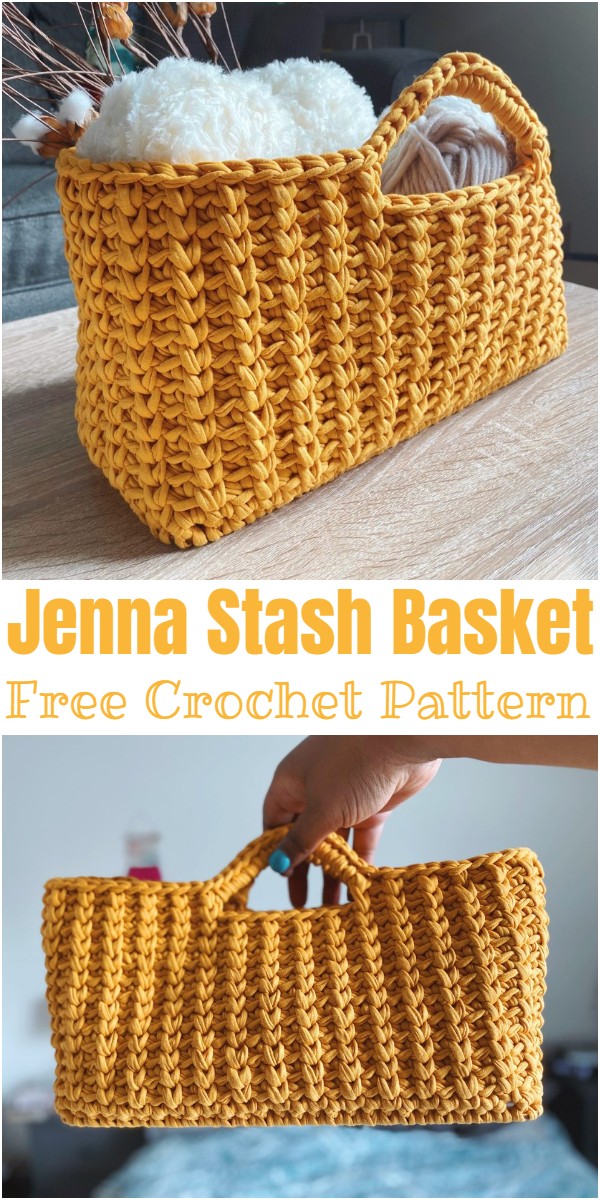 Crochet Jenna Stash Basket Pattern