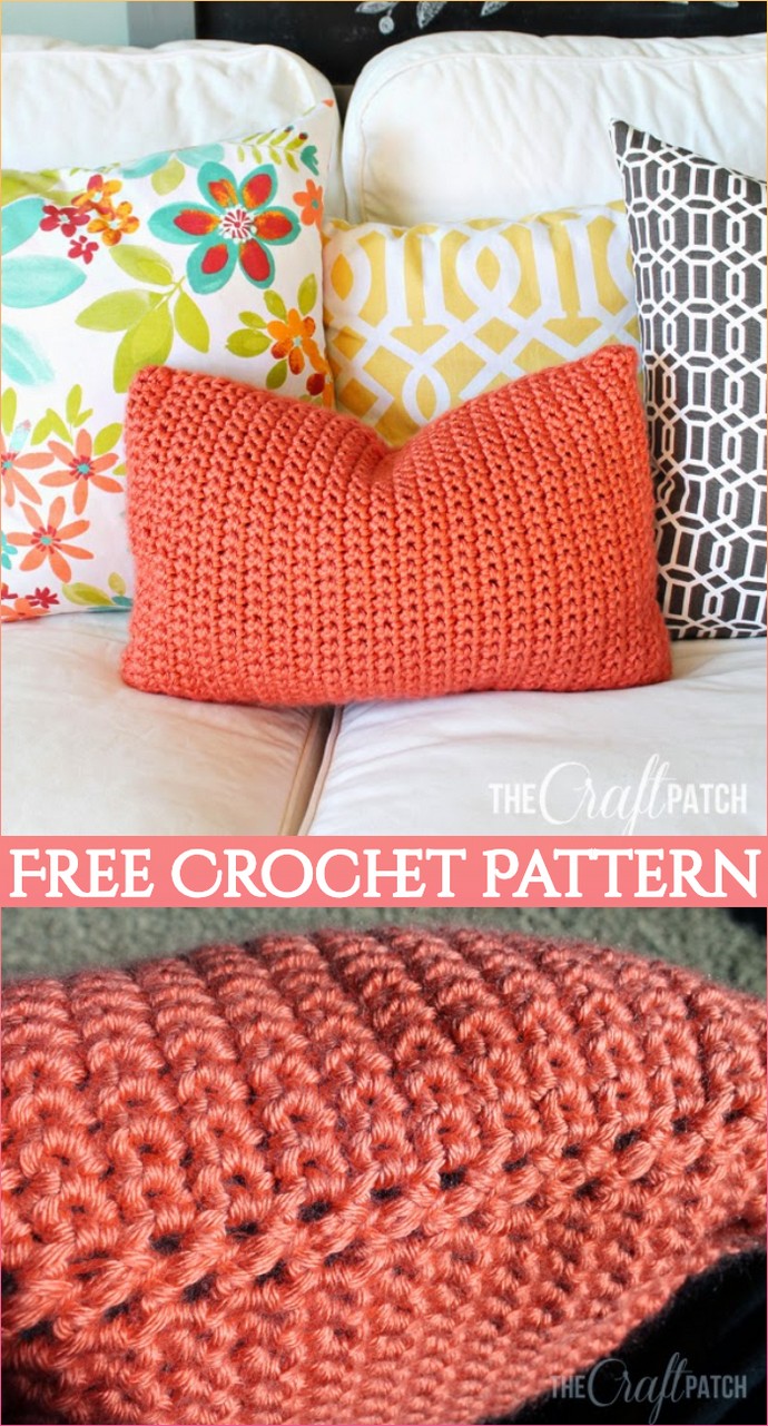 Easy Free Crochet Throw Pillow