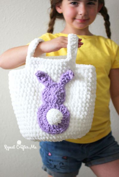 Free Crochet Easy Easter Basket Pattern