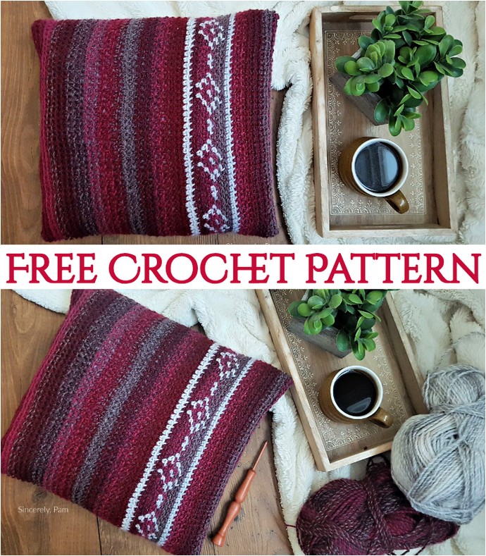 Mesa Pillow Free Crochet Pattern