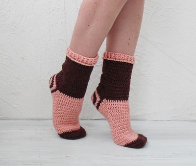 Crochet Spiral Socks