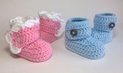 Wrapped Baby Booties Crochet Pattern